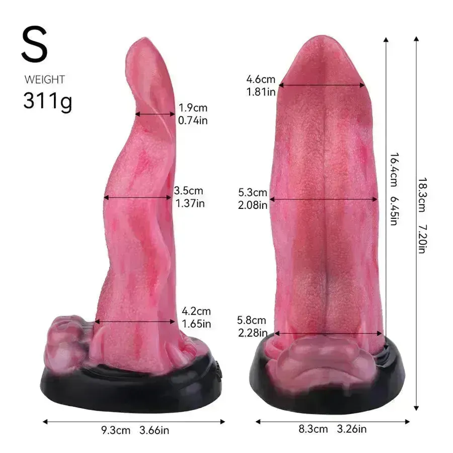 Xinghaoya Silicone Wolf Tongue Dildo