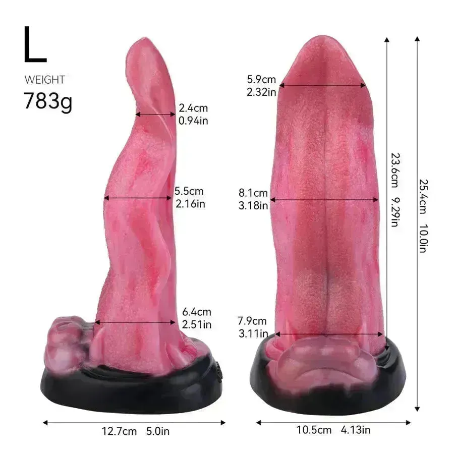 Xinghaoya Silicone Wolf Tongue Dildo