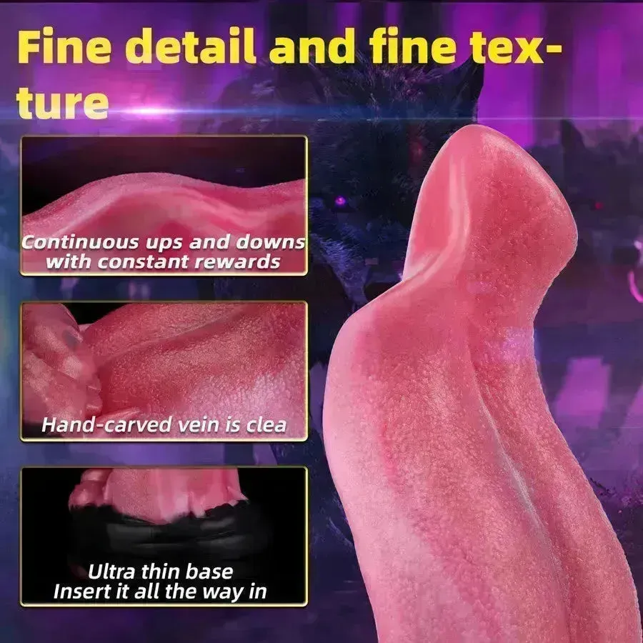 Xinghaoya Silicone Wolf Tongue Dildo