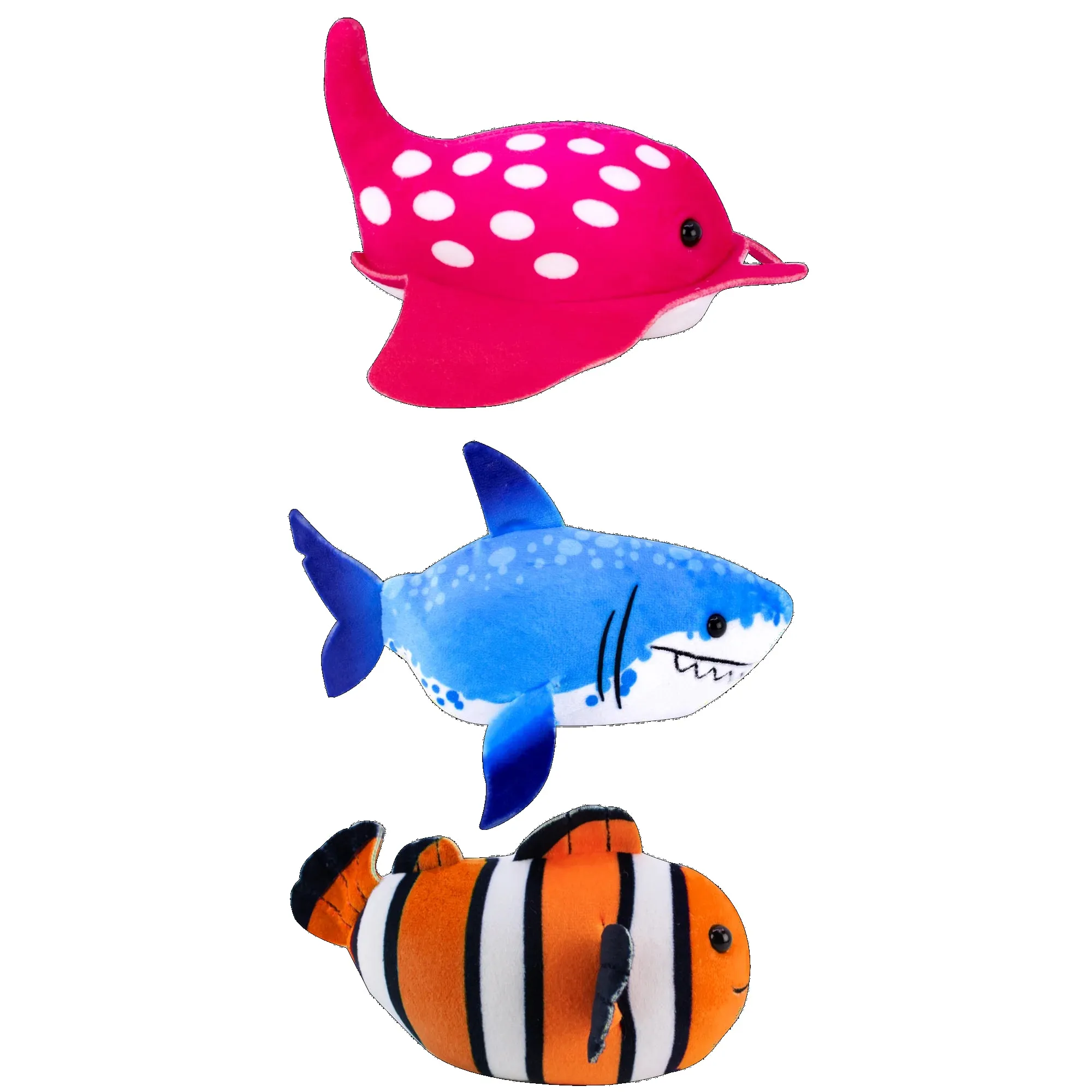 Zhu Zhu Z1039 Aquarium 3 Pack - Shark, Manta, Clownfish