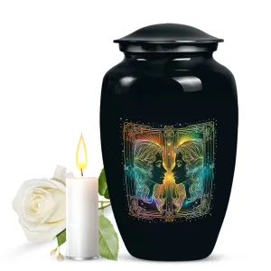 Zodiac Urn - Personalized Funeral Cremation Tribute for Women