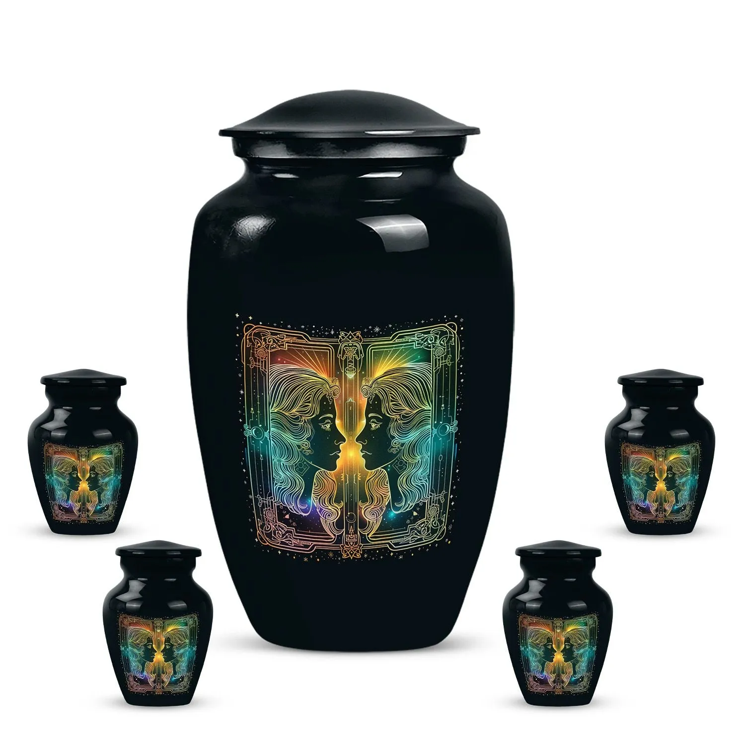 Zodiac Urn - Personalized Funeral Cremation Tribute for Women