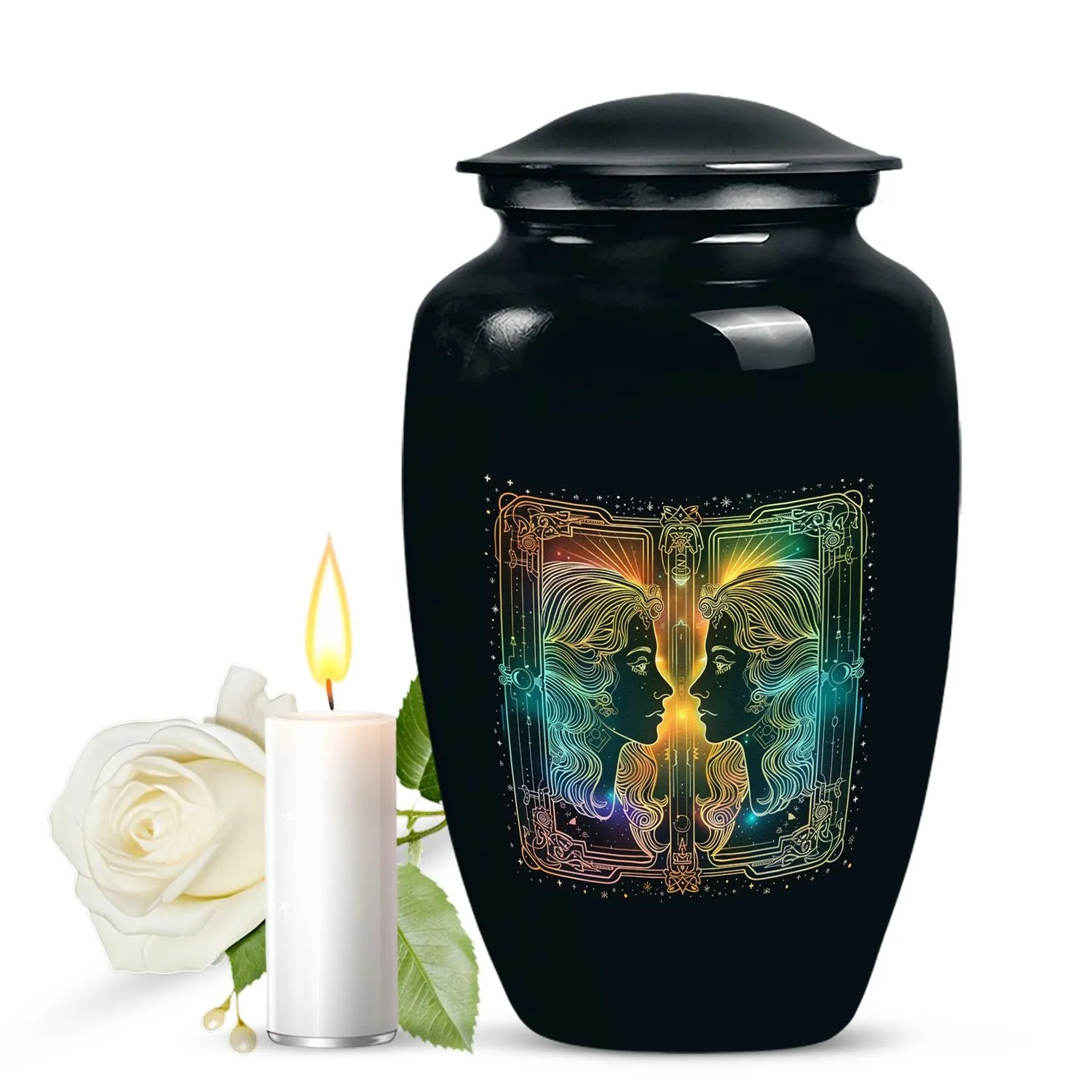 Zodiac Urn - Personalized Funeral Cremation Tribute for Women