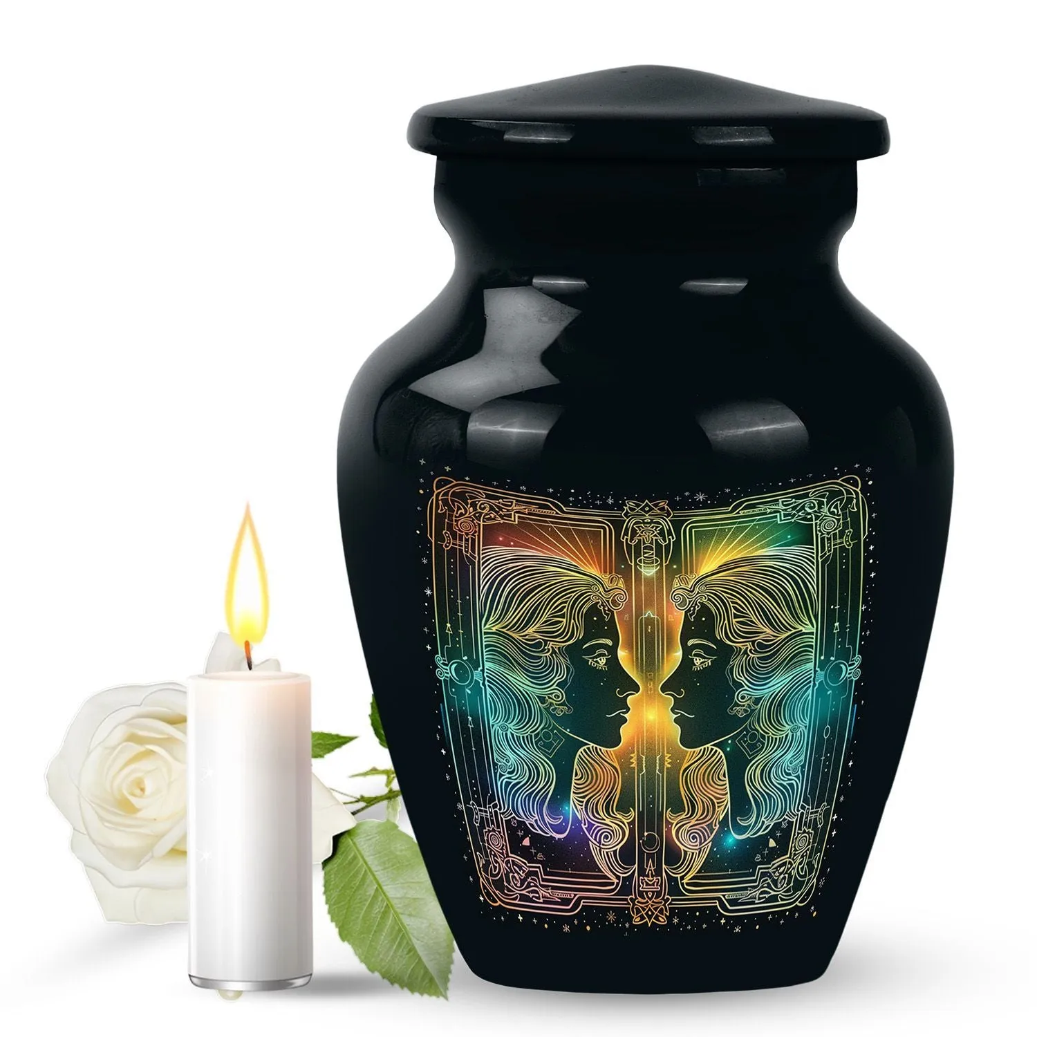 Zodiac Urn - Personalized Funeral Cremation Tribute for Women